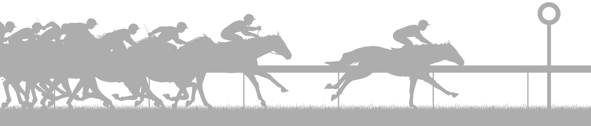 Horseracing sillhouette